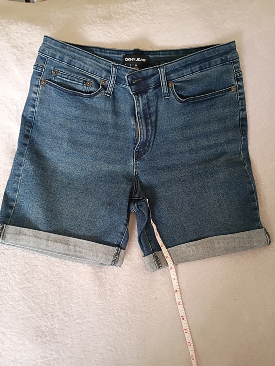 Dkny Pants - DKNY Jeans Women's Blue Denim Rolled Hem Shorts
